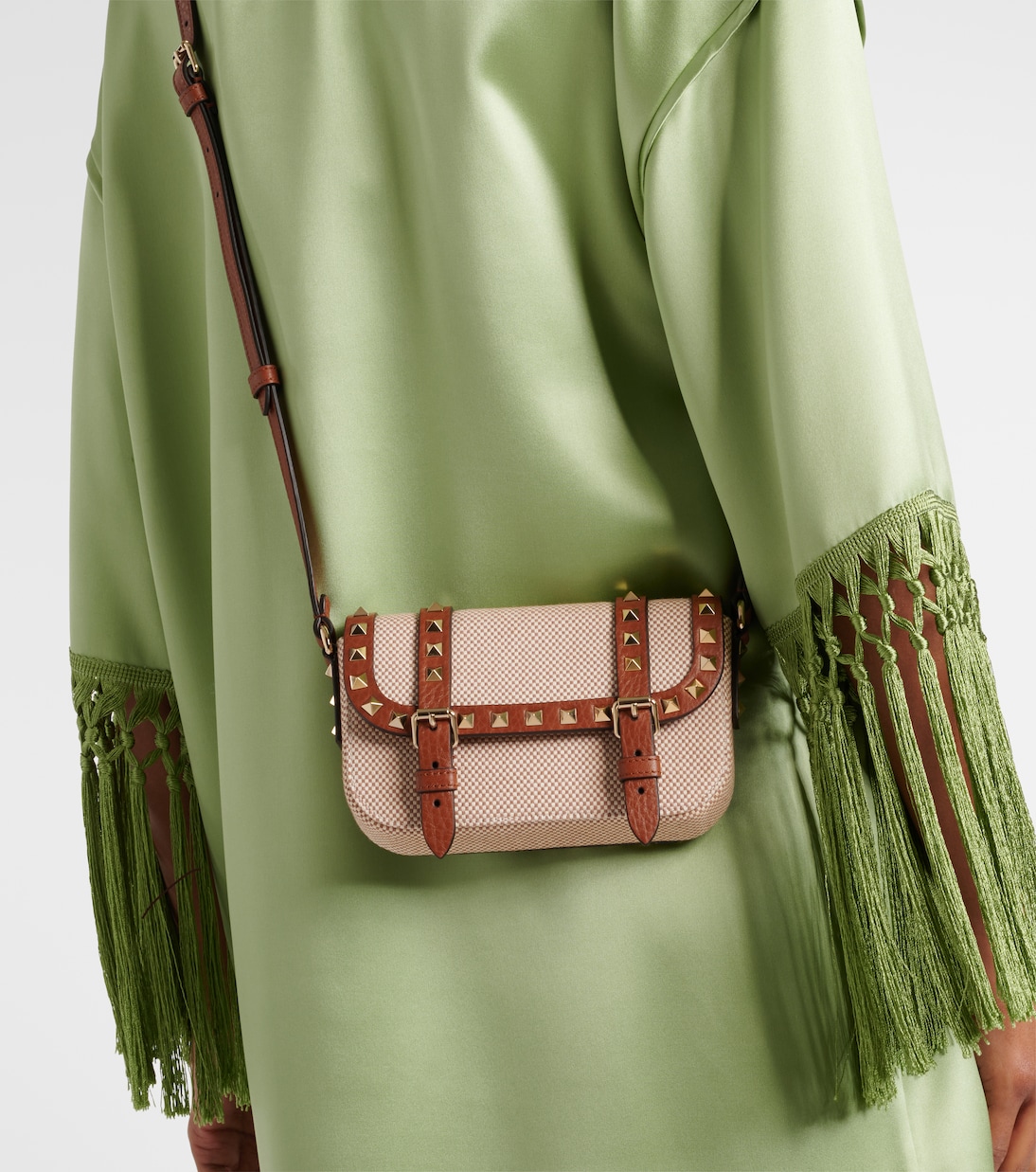 Rockstud Micro canvas crossbody bag | Valentino Garavani