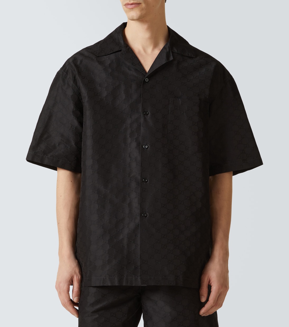 Camicia bowling in cotone e seta | Gucci