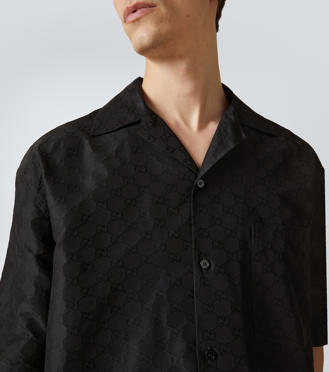 Camicia bowling in cotone e seta | Gucci