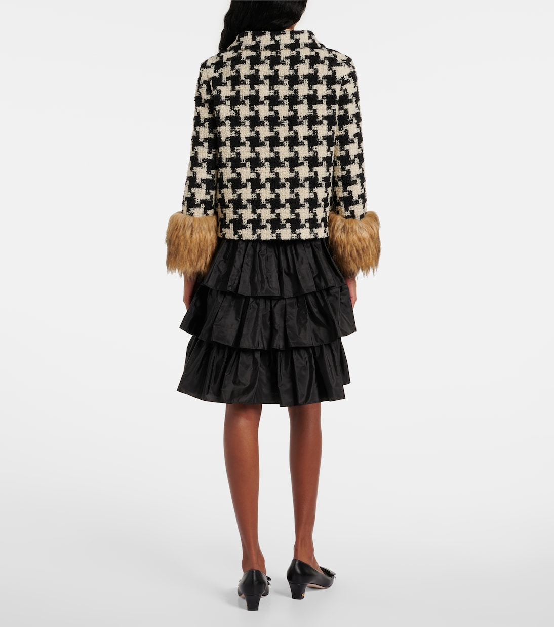 Giacca Macro in tweed di misto lana | Valentino