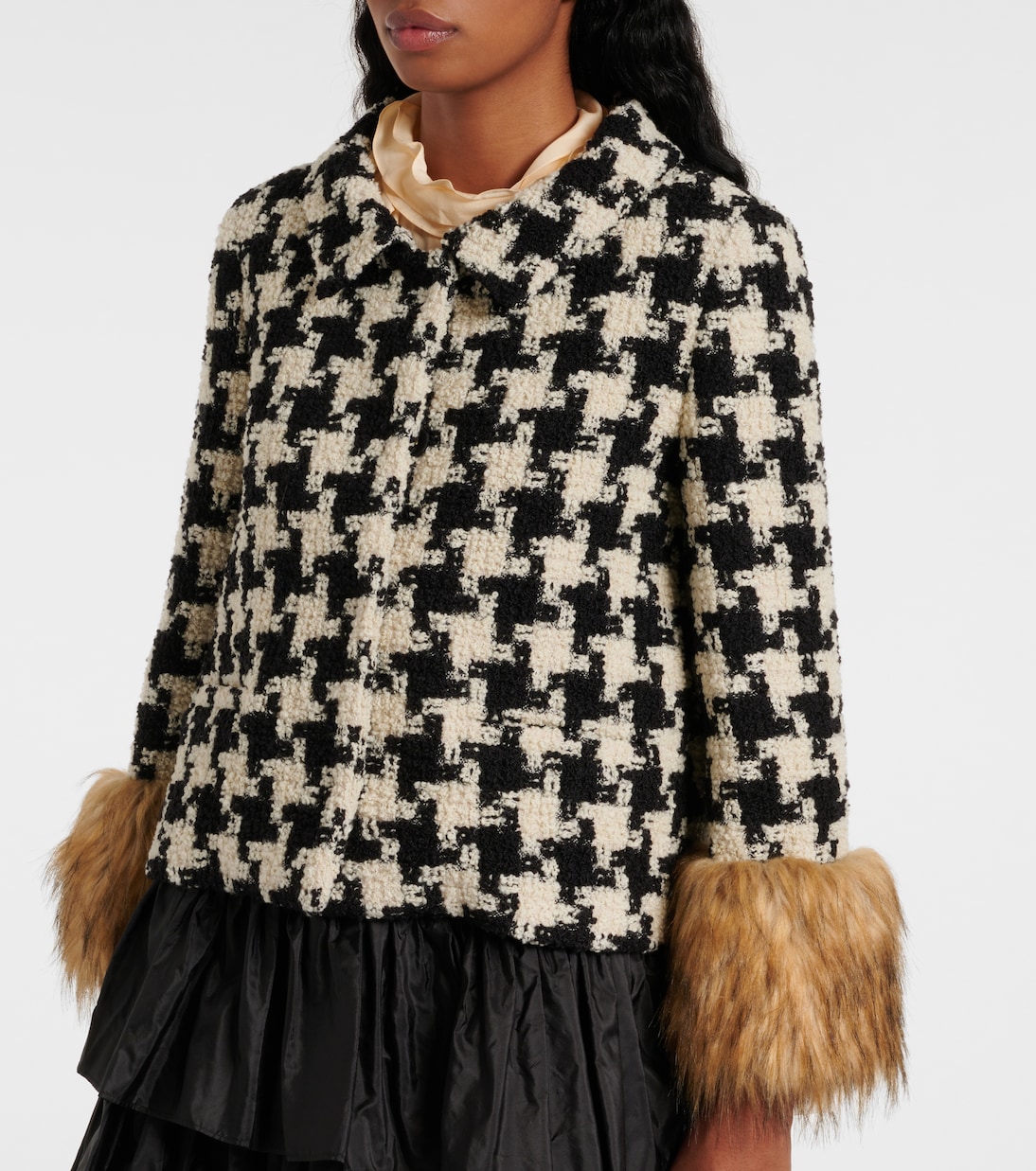 Giacca Macro in tweed di misto lana | Valentino