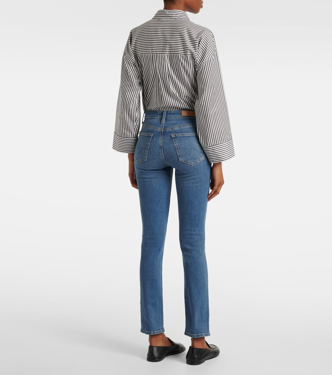 Jeans flared Jodi Crop de tiro alto | AG Jeans