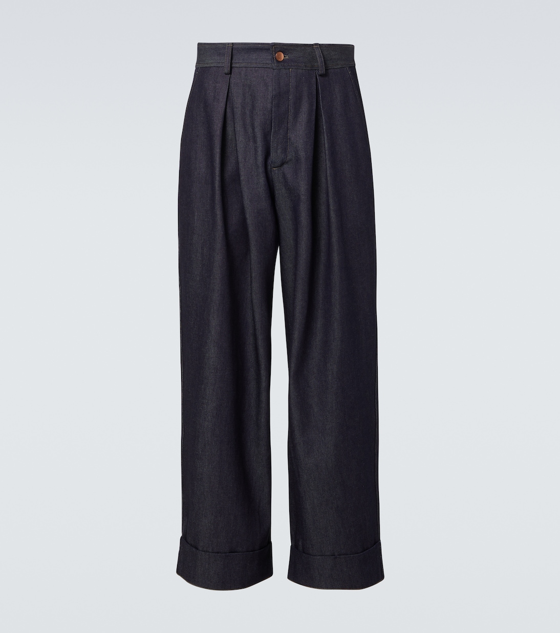 Pantaloni a gamba larga Roll Cuff | King & Tuckfield