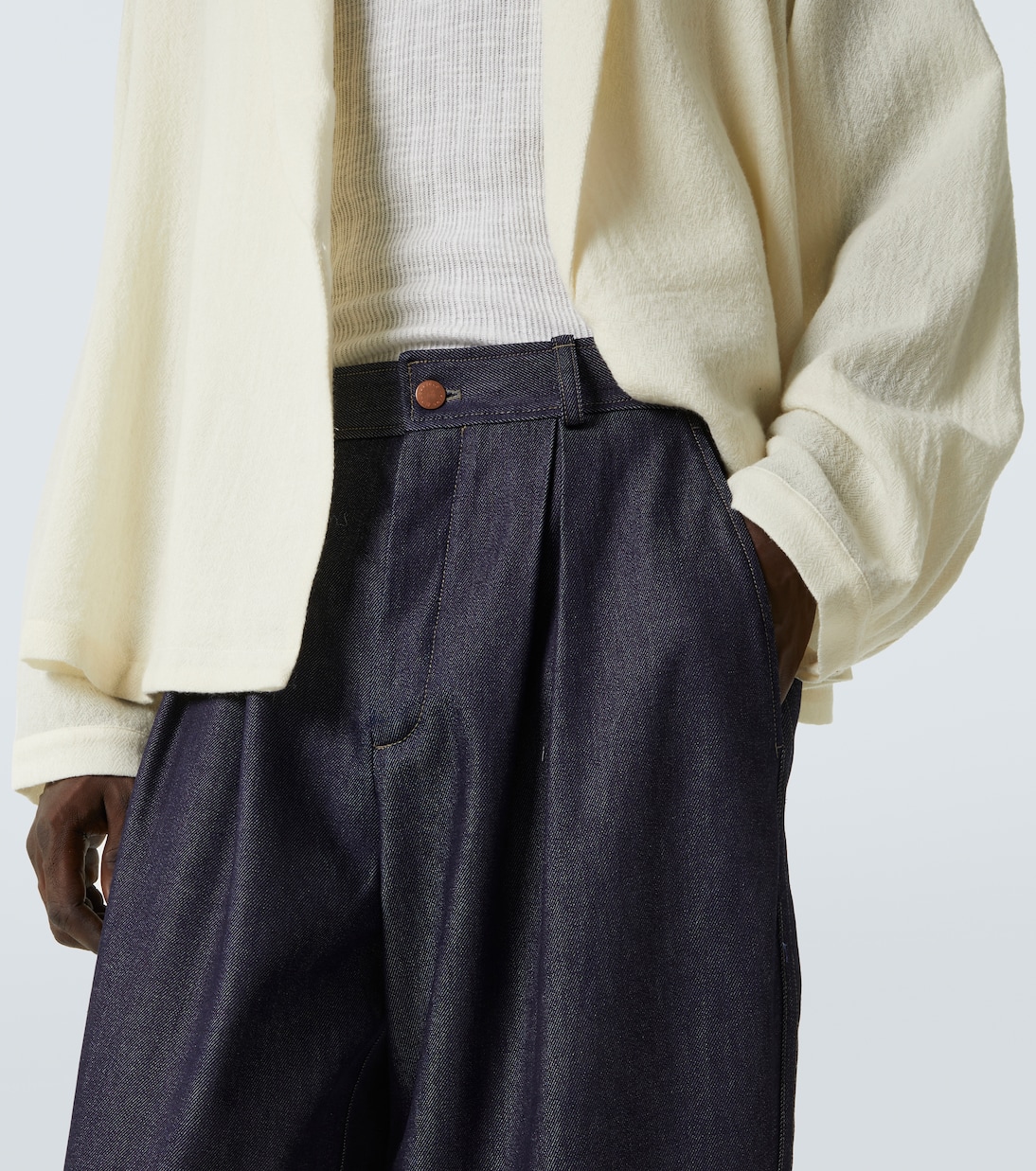 Pantaloni a gamba larga Roll Cuff | King & Tuckfield