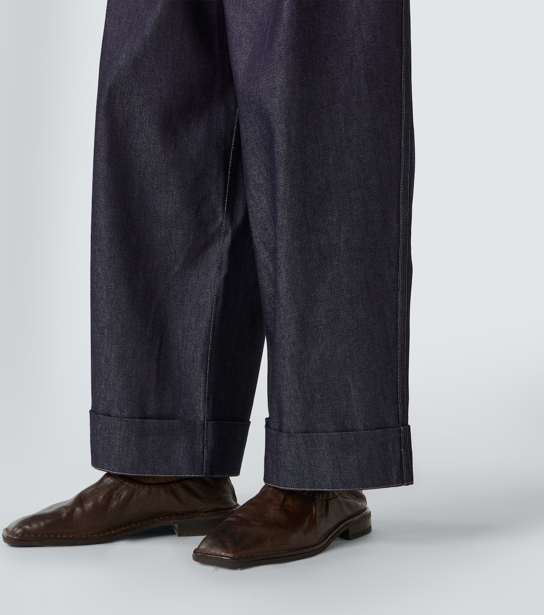 Pantaloni a gamba larga Roll Cuff | King & Tuckfield
