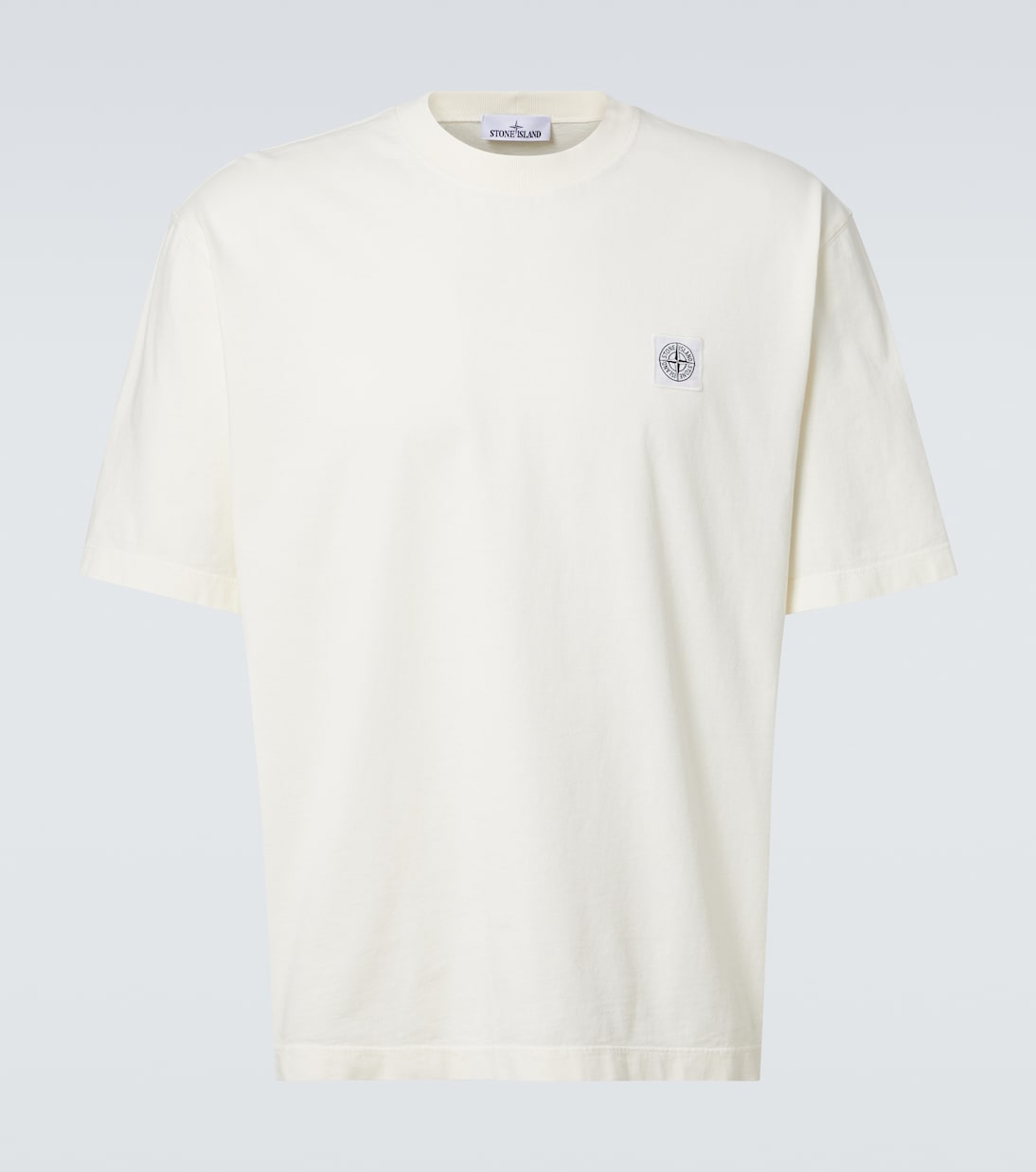 Camiseta de jersey de mezcla de algodón con logo | Stone Island