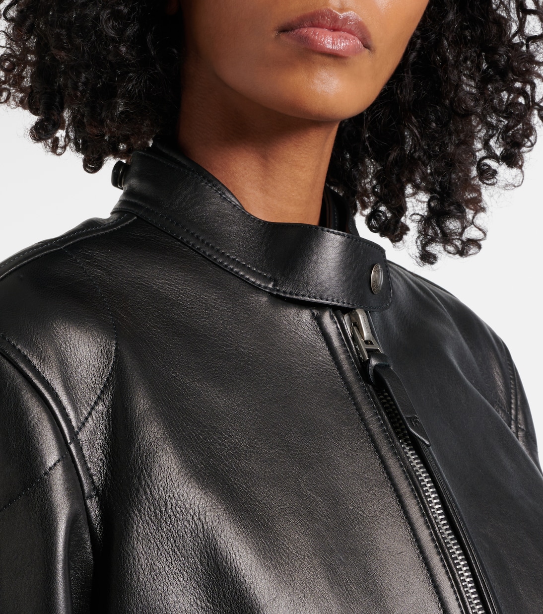 Giacca biker cropped in pelle | Tom Ford