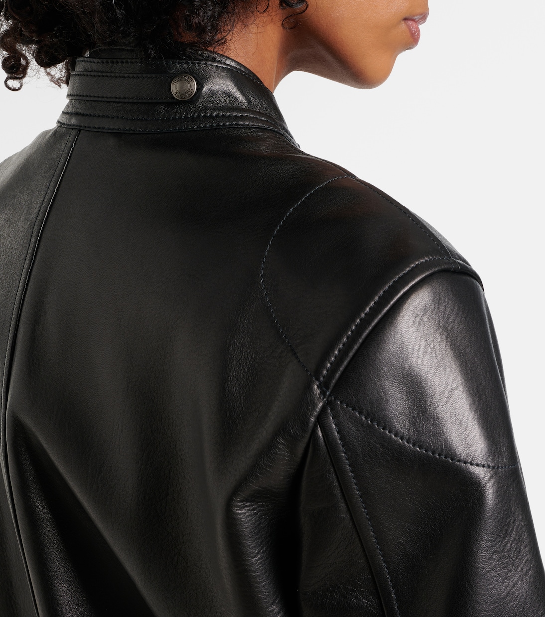 Giacca biker cropped in pelle | Tom Ford