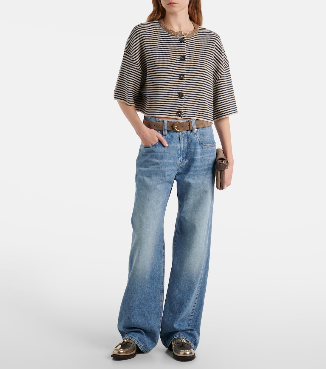 Jeans regular a vita media | Brunello Cucinelli