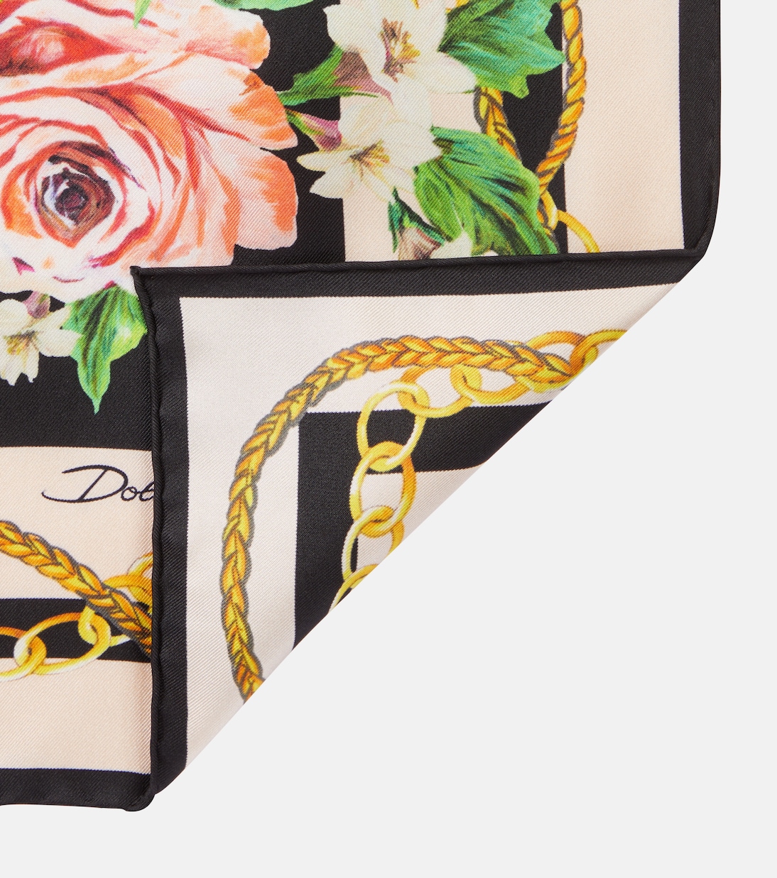 Foulard in twill di seta con stampa | Dolce&Gabbana