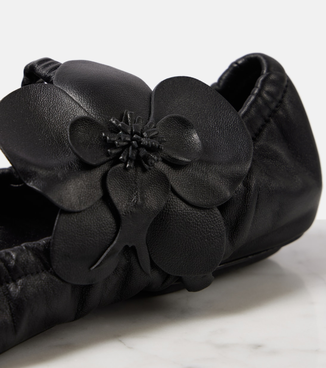 Mary-Jane-Ballerinas Orchid aus Leder | Zimmermann