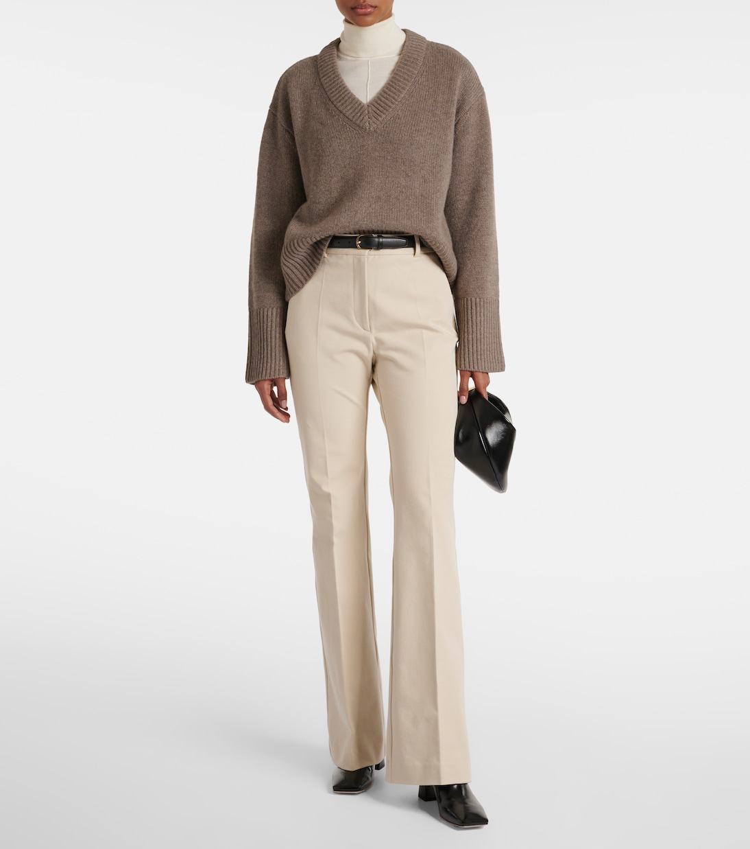 Pantaloni flared Tafira in gabardine | Joseph