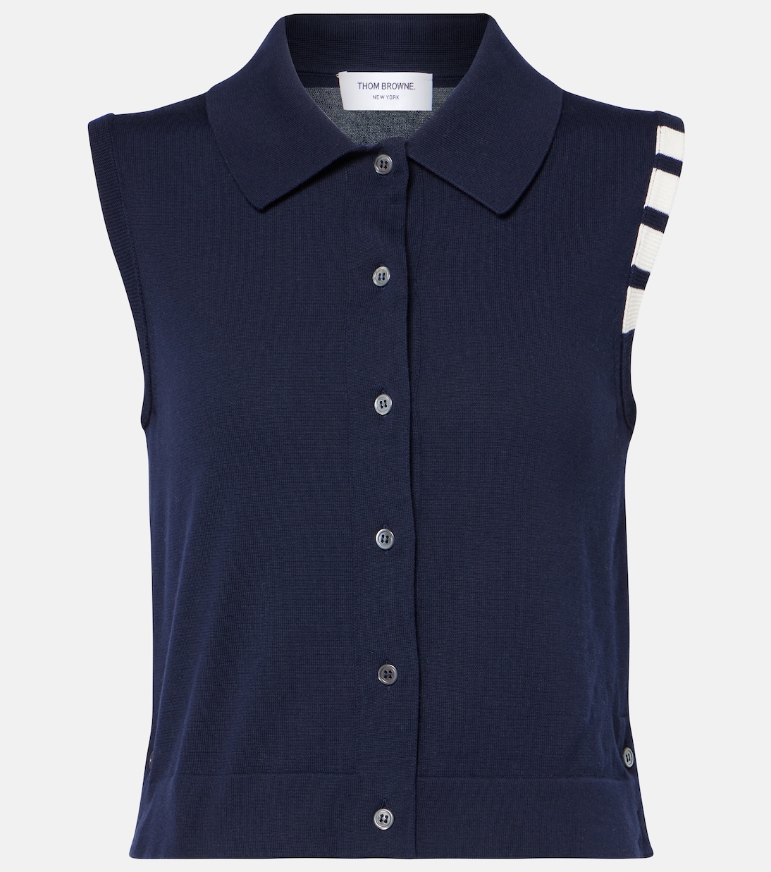 Gilet 4-Bar in jersey di cotone | Thom Browne