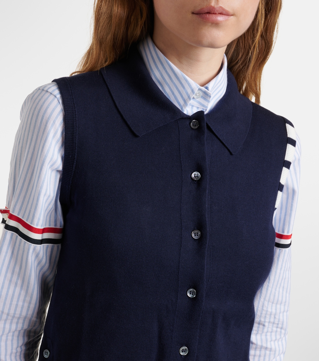 Gilet 4-Bar in jersey di cotone | Thom Browne