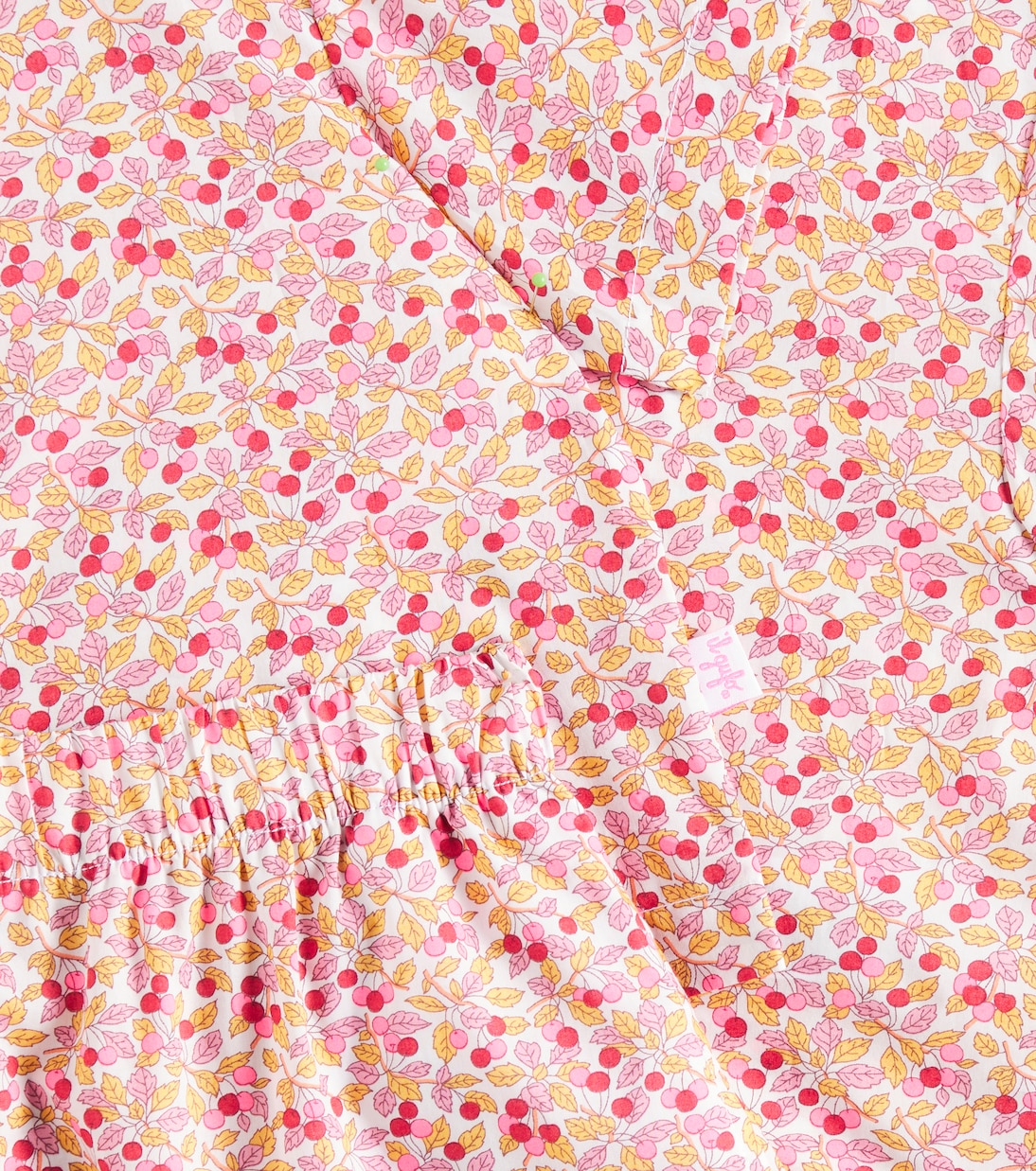 Camicia e shorts in cotone con stampa | Il Gufo