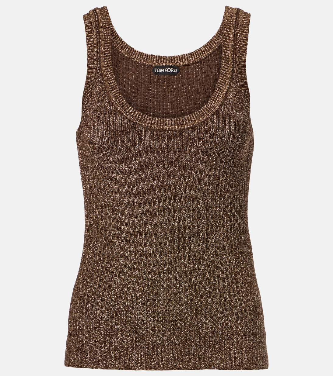 Top in maglia a coste con lamé | Tom Ford