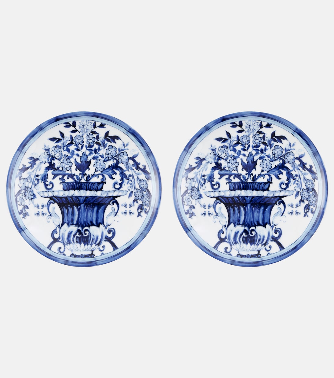 Set de deux assiettes à dessert Blu Mediterraneo | Dolce&Gabbana Casa