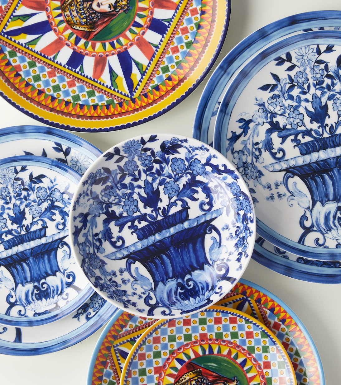 Set de deux assiettes à dessert Blu Mediterraneo | Dolce&Gabbana Casa