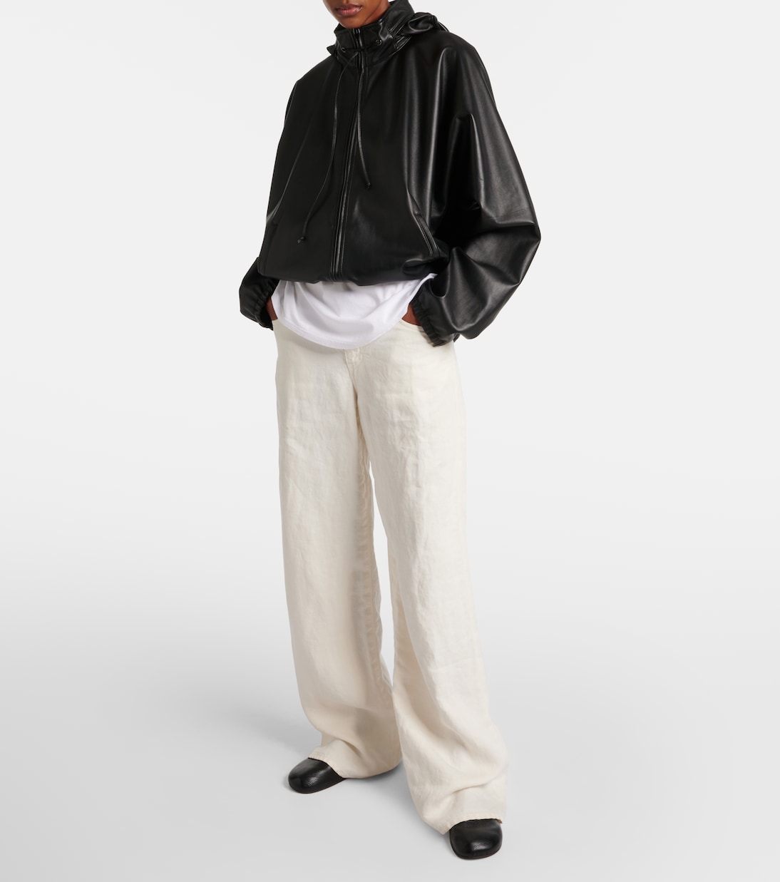 Veste bomber Jilly oversize en cuir | The Row