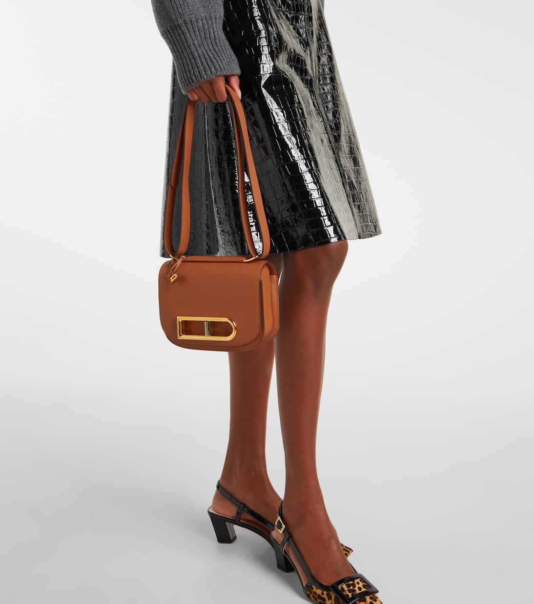 Sac à bandoulière Lingot en cuir | Delvaux