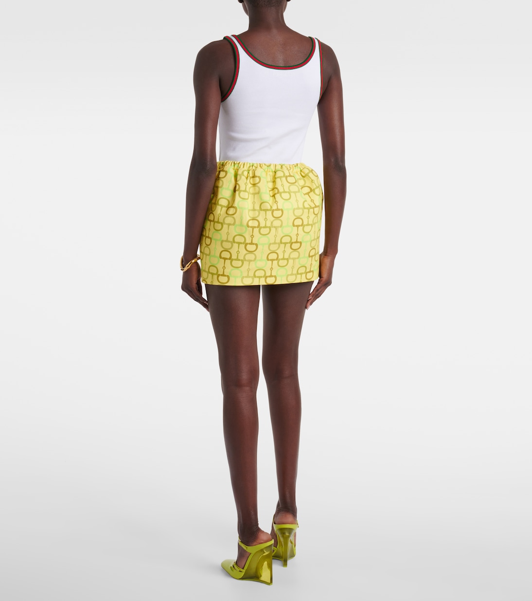 Minifalda de algodón estampada | Gucci