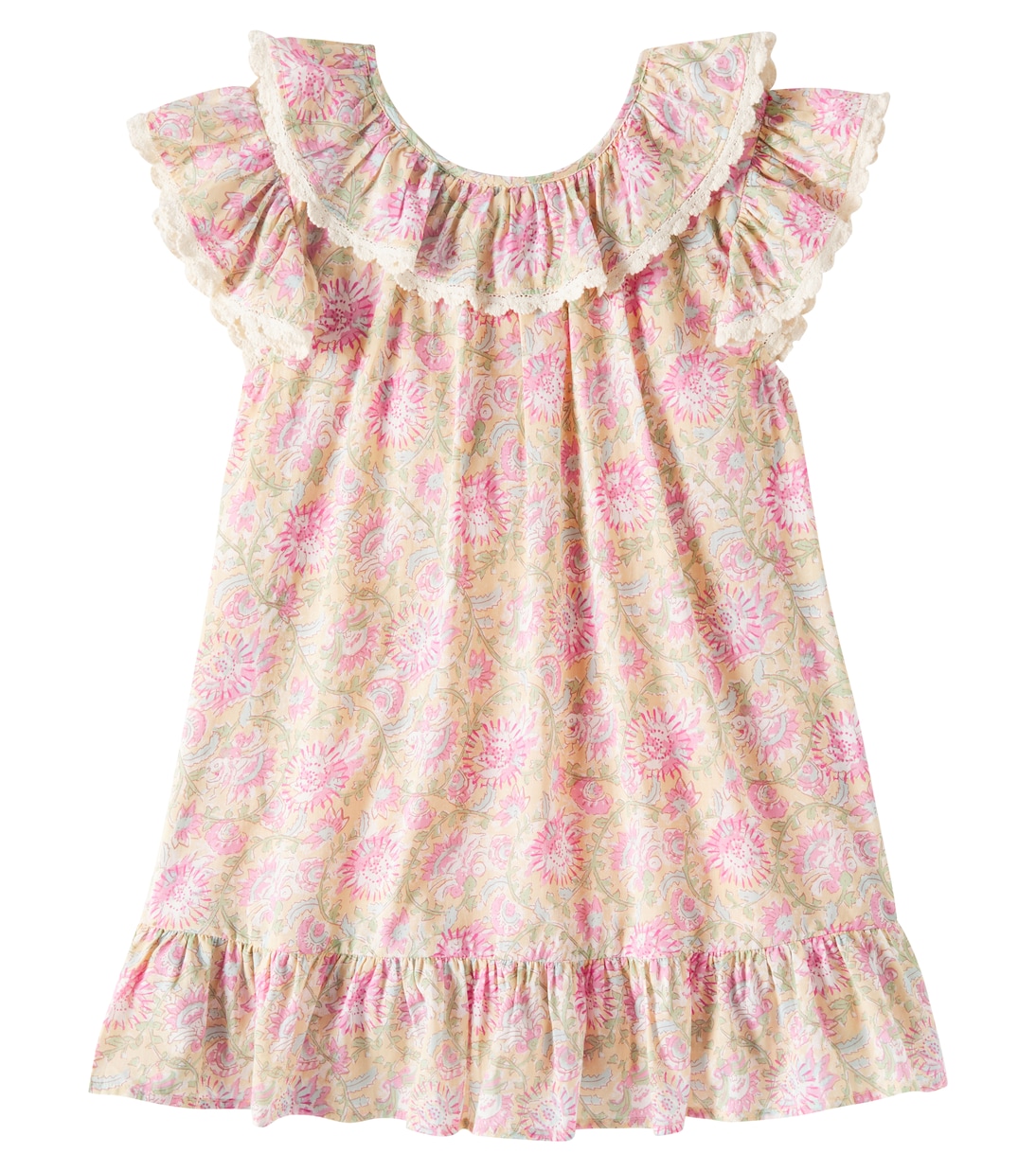 Bedrucktes Kleid Natiya aus Baumwoll-Voile | Louise Misha