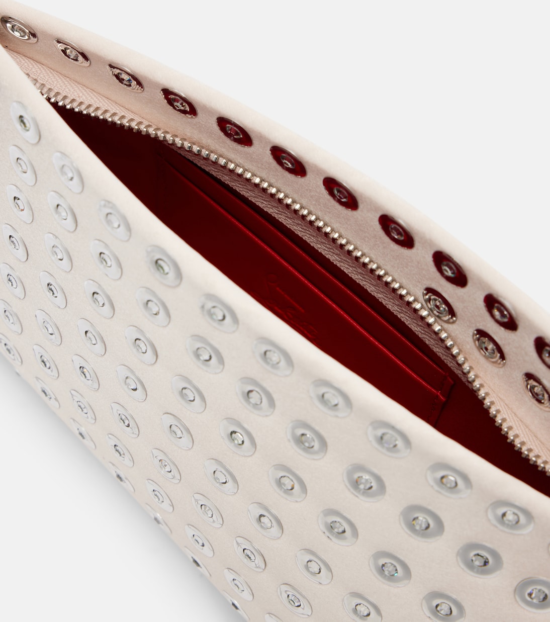 Clutch Loubitwist Small aus Leder mit Kristallen | Christian Louboutin