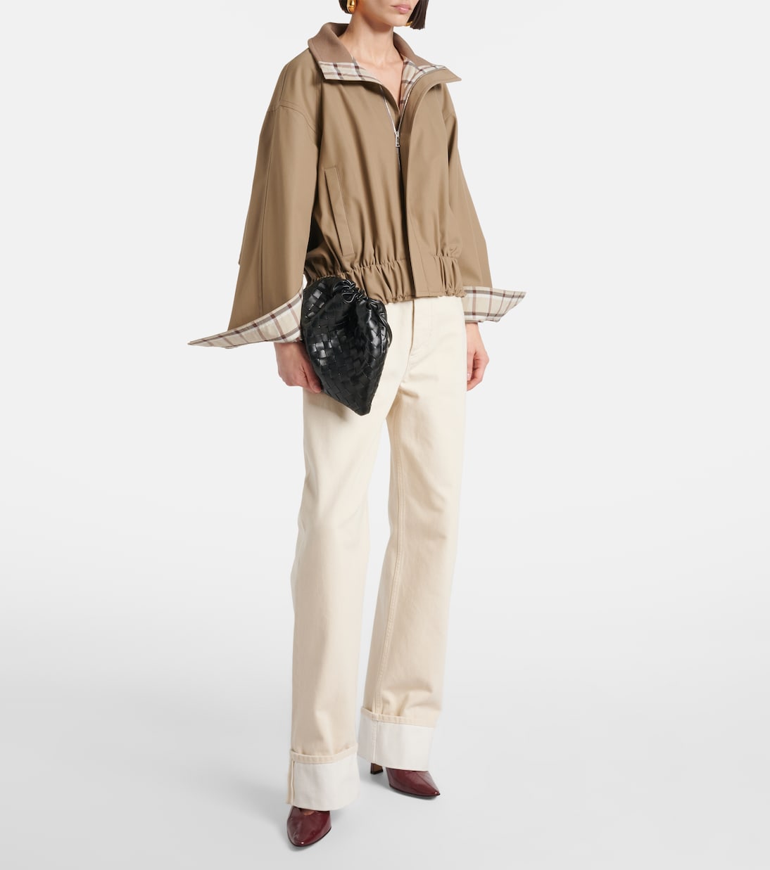Pochette Dustbag en cuir intrecciato | Bottega Veneta