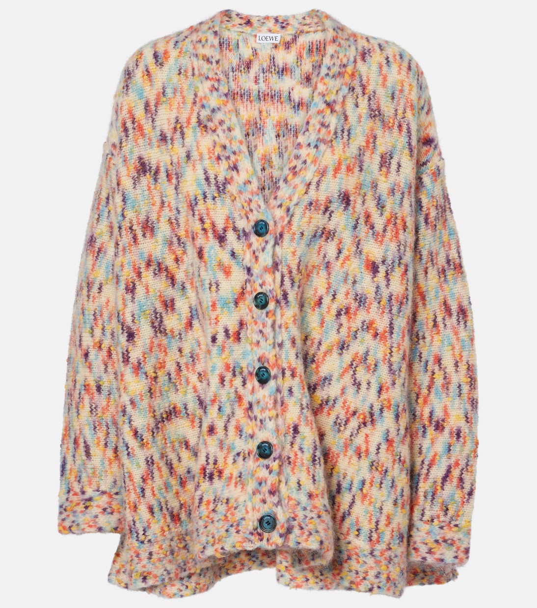 Cárdigan de mezcla de lana, mohair y algodón | Loewe