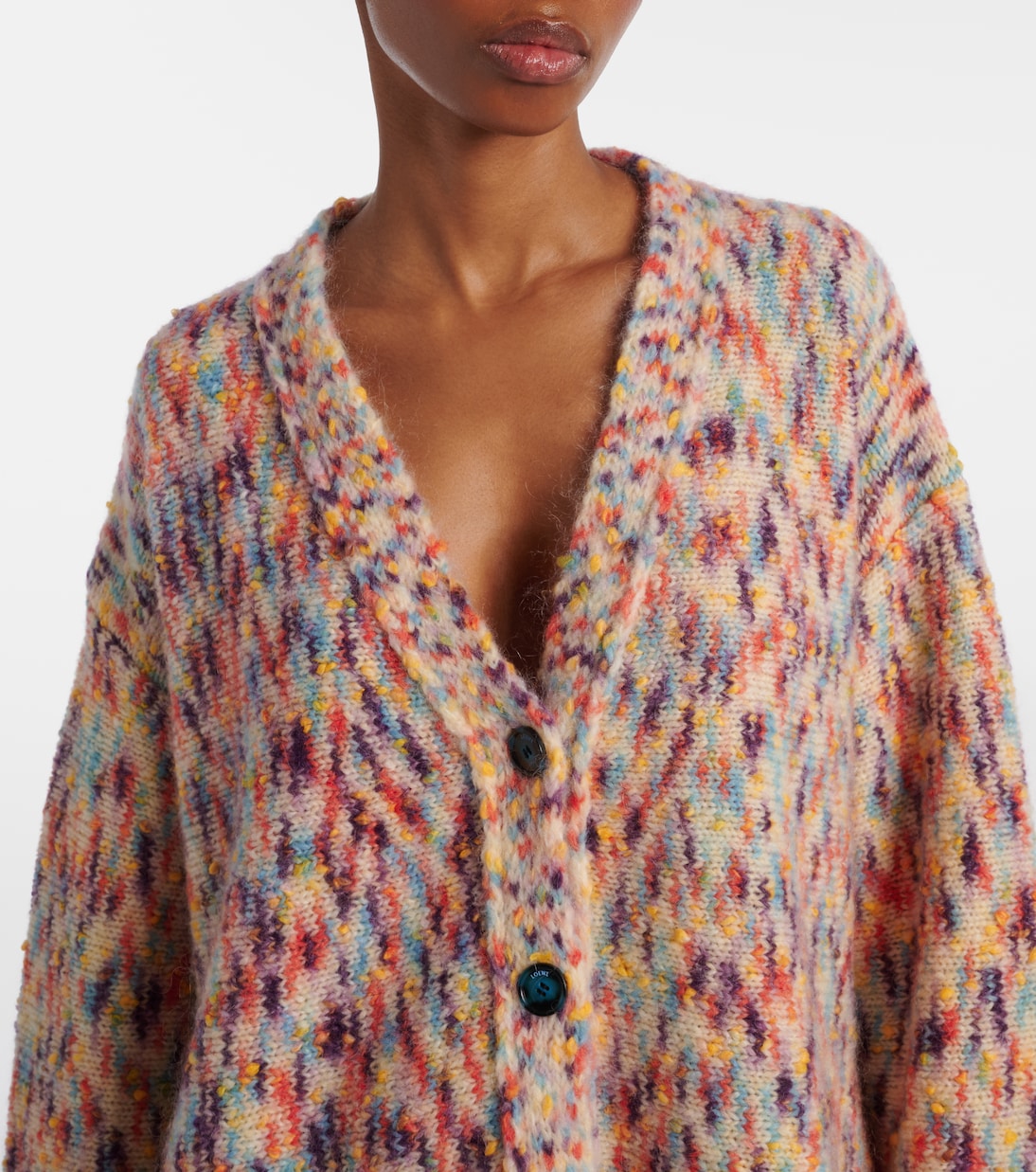 Cárdigan de mezcla de lana, mohair y algodón | Loewe