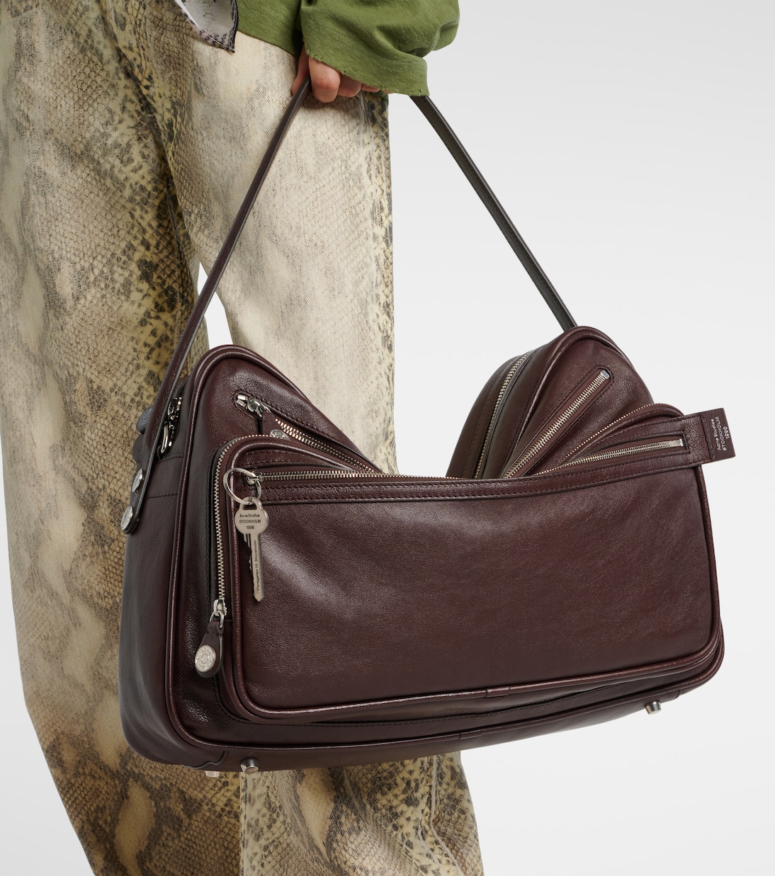 Bolso al hombro Camero Medium de piel | Acne Studios