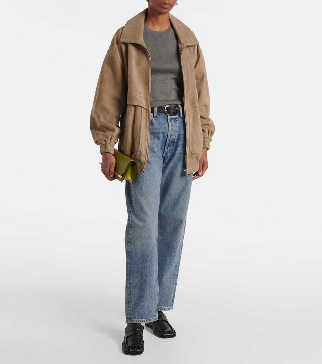 Jeans rectos de tiro medio | Agolde
