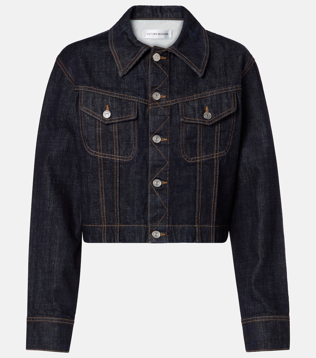 Cropped denim jacket | Victoria Beckham