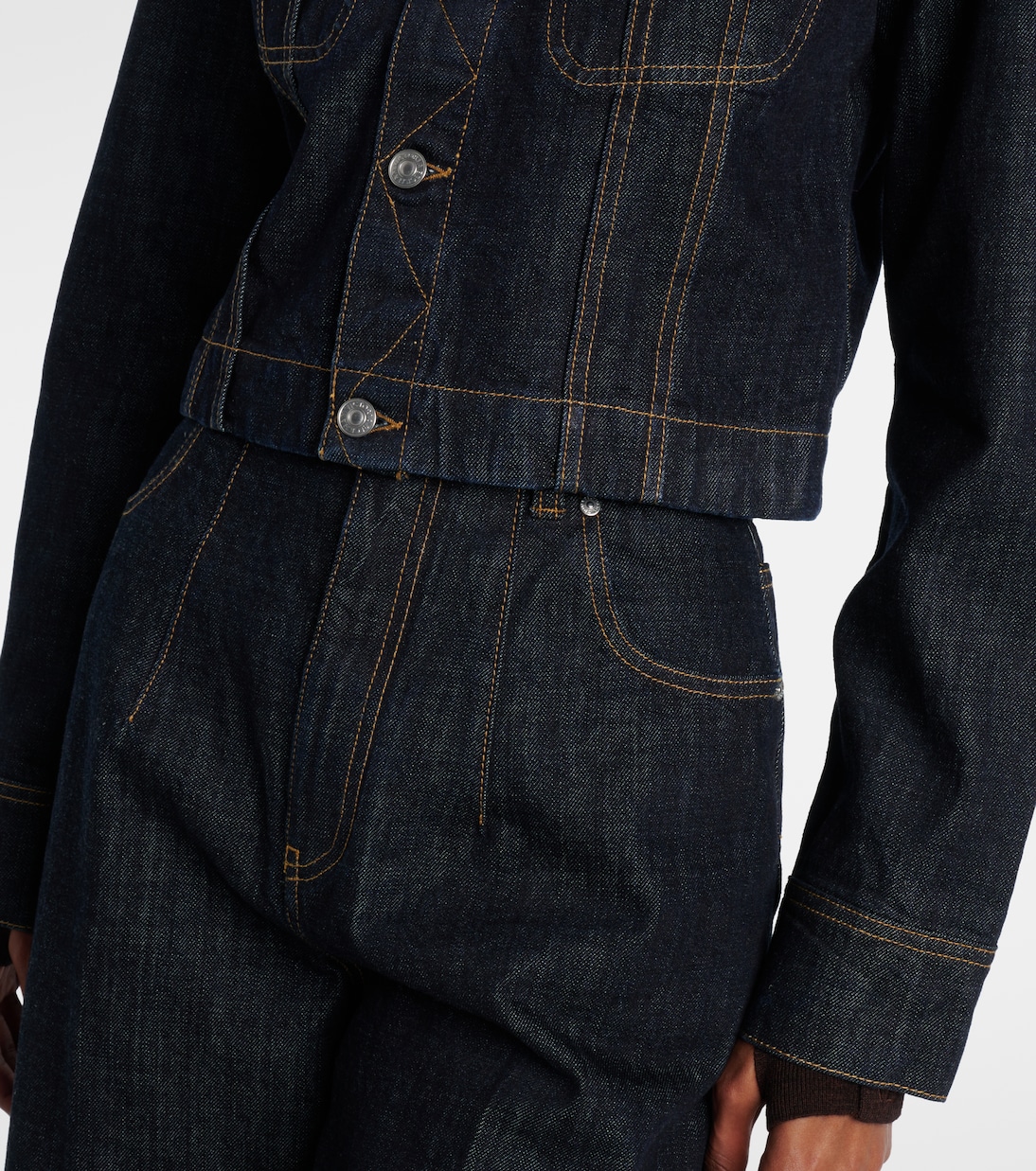 Cropped denim jacket | Victoria Beckham