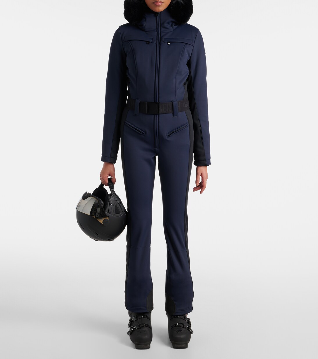 Parry faux fur-trimmed ski suit | Goldbergh