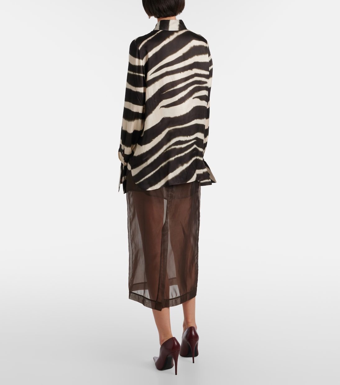 Printed satin shirt | Nina Ricci