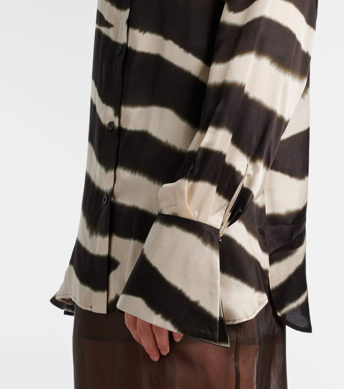 Printed satin shirt | Nina Ricci
