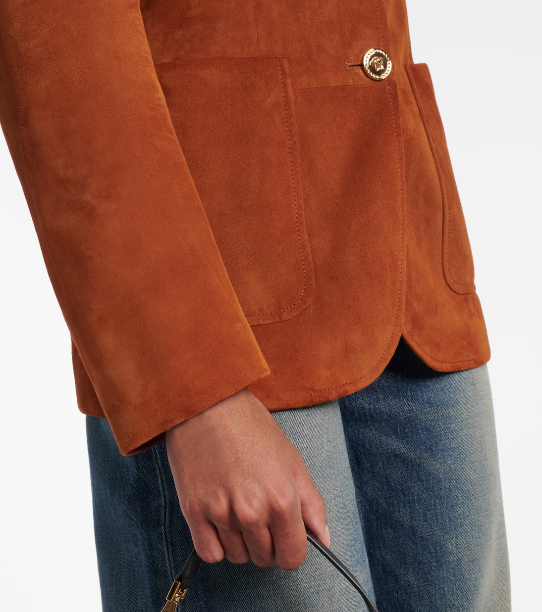 Medusa suede blazer | Versace