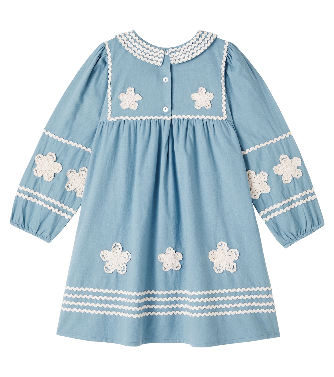 Besticktes Kleid Inga aus Baumwolle | Bebe Organic