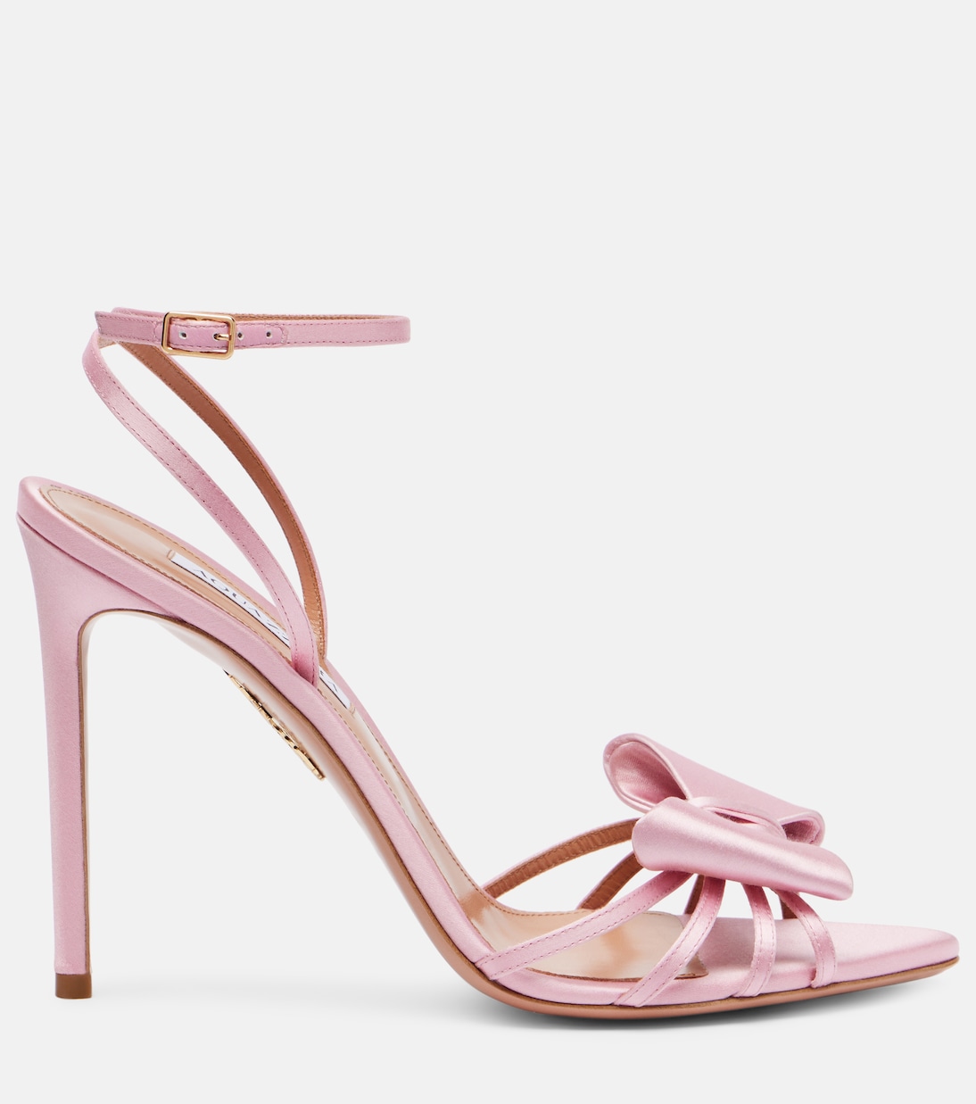 Sandali Black Tie 105 in raso | Aquazzura