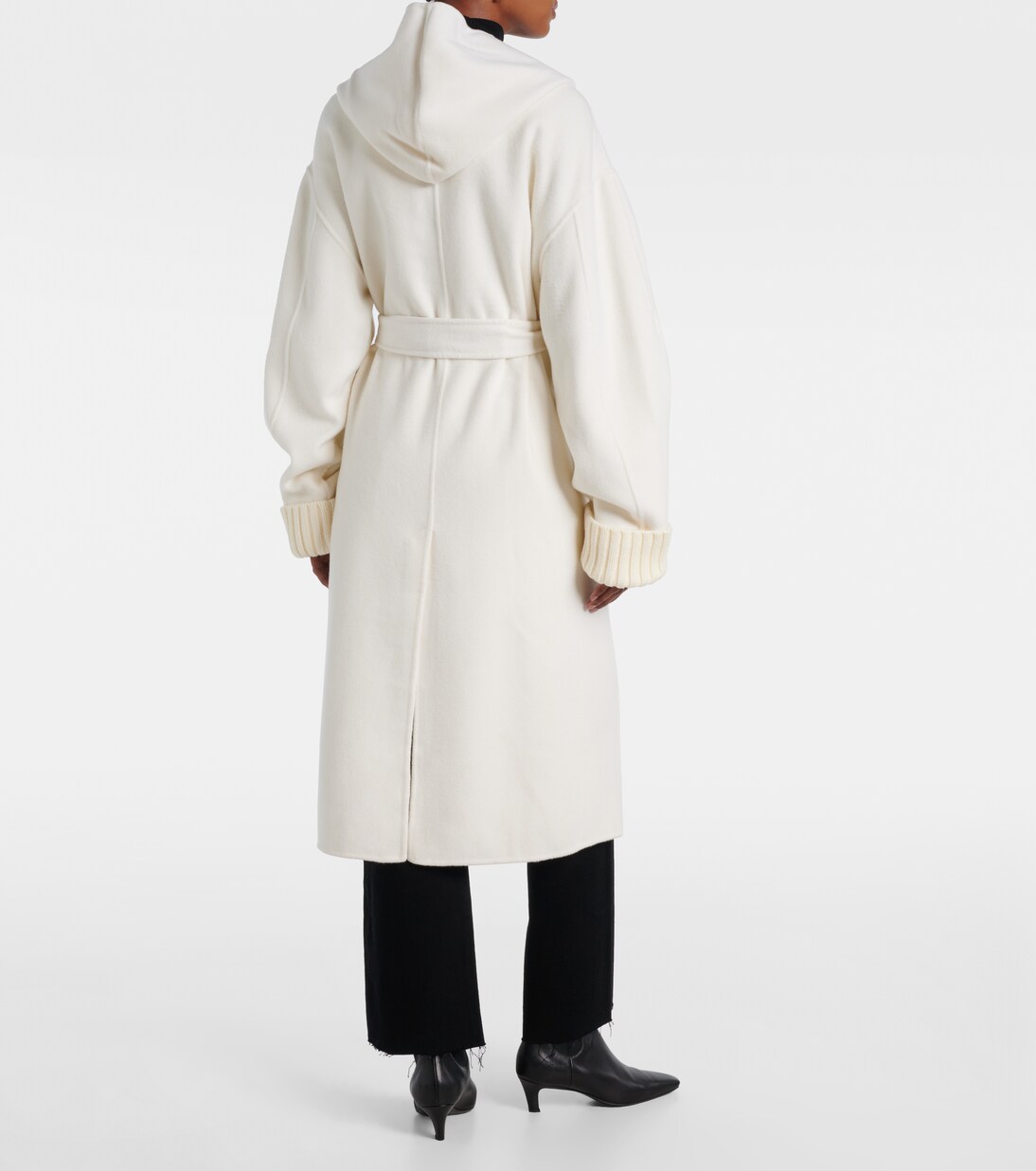 Hooded wool and cashmere coat | Aya Muse