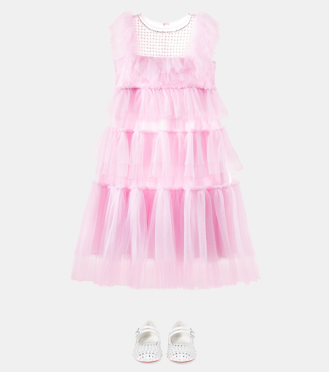 Abito Bright Star in tulle a balze | Tutu Du Monde