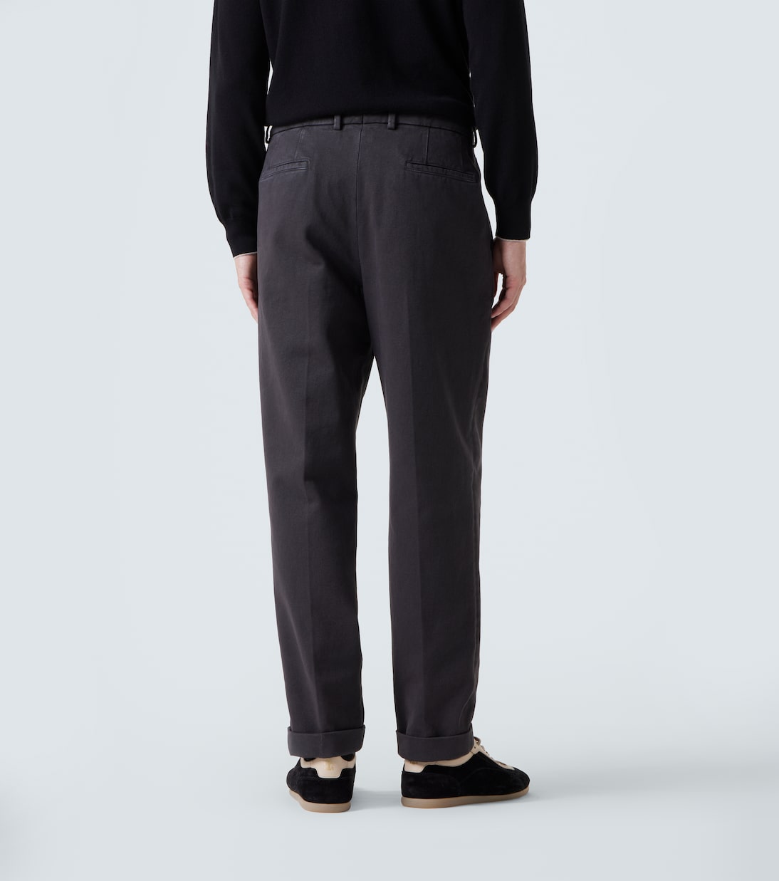 Pantalones rectos de algodón | Brunello Cucinelli