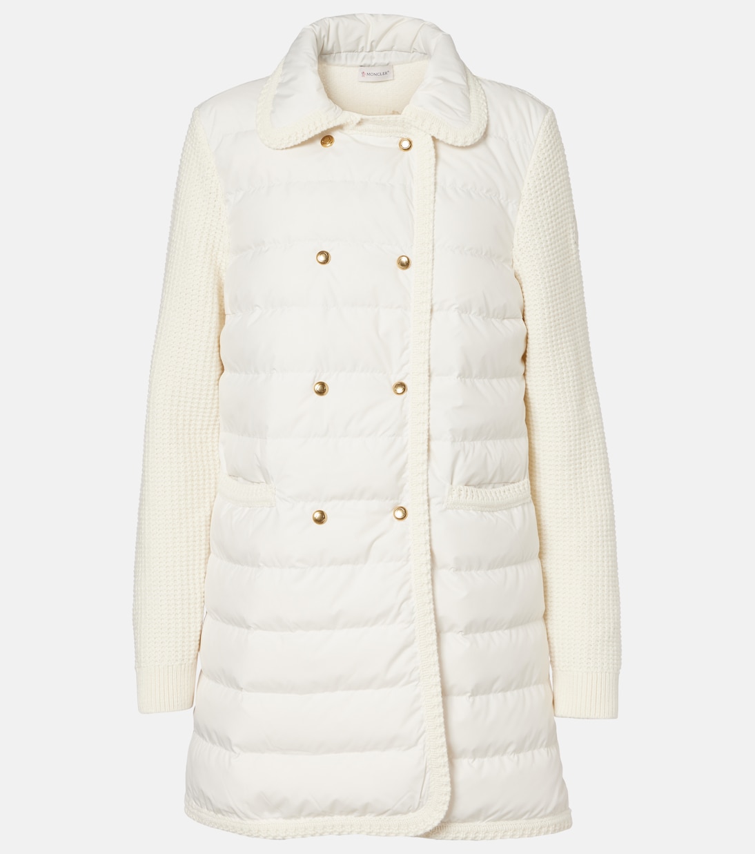 Down-paneled wool and cashmere cardigan | Moncler
