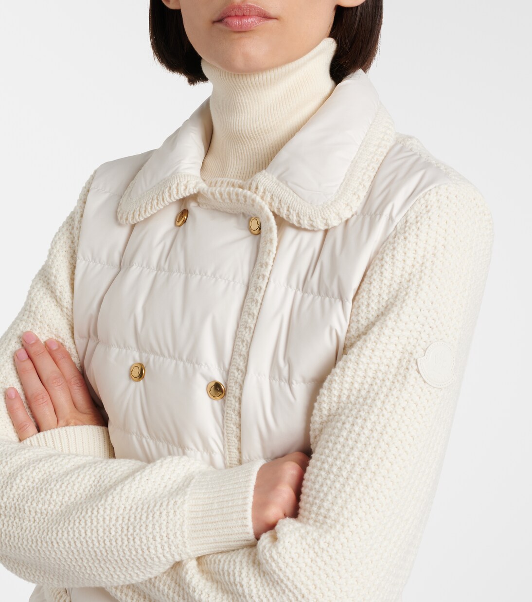 Down-paneled wool and cashmere cardigan | Moncler