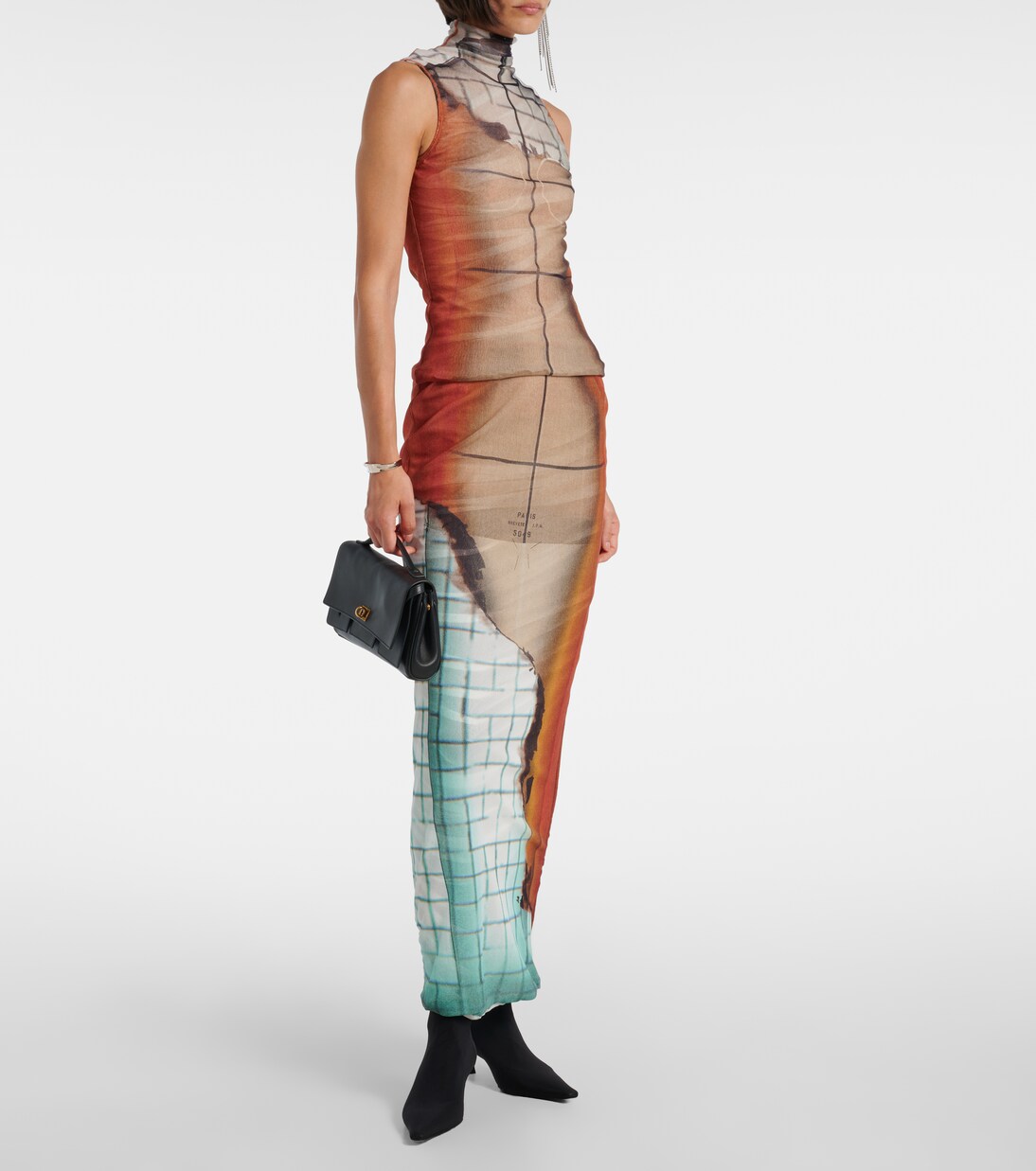 Fire tulle maxi skirt | Jean Paul Gaultier