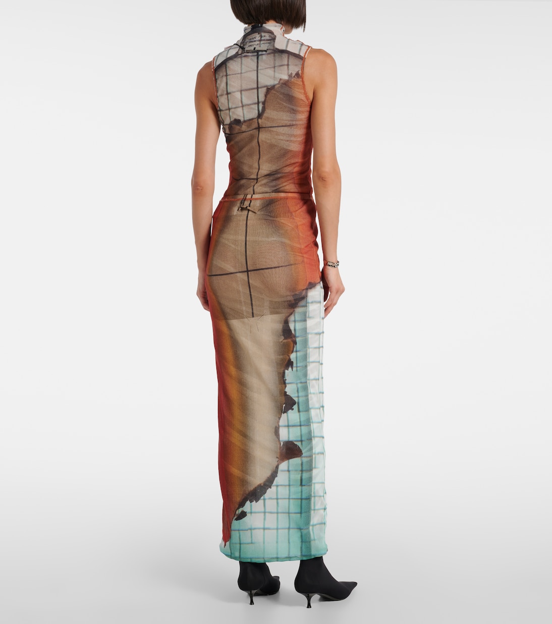 Fire tulle maxi skirt | Jean Paul Gaultier