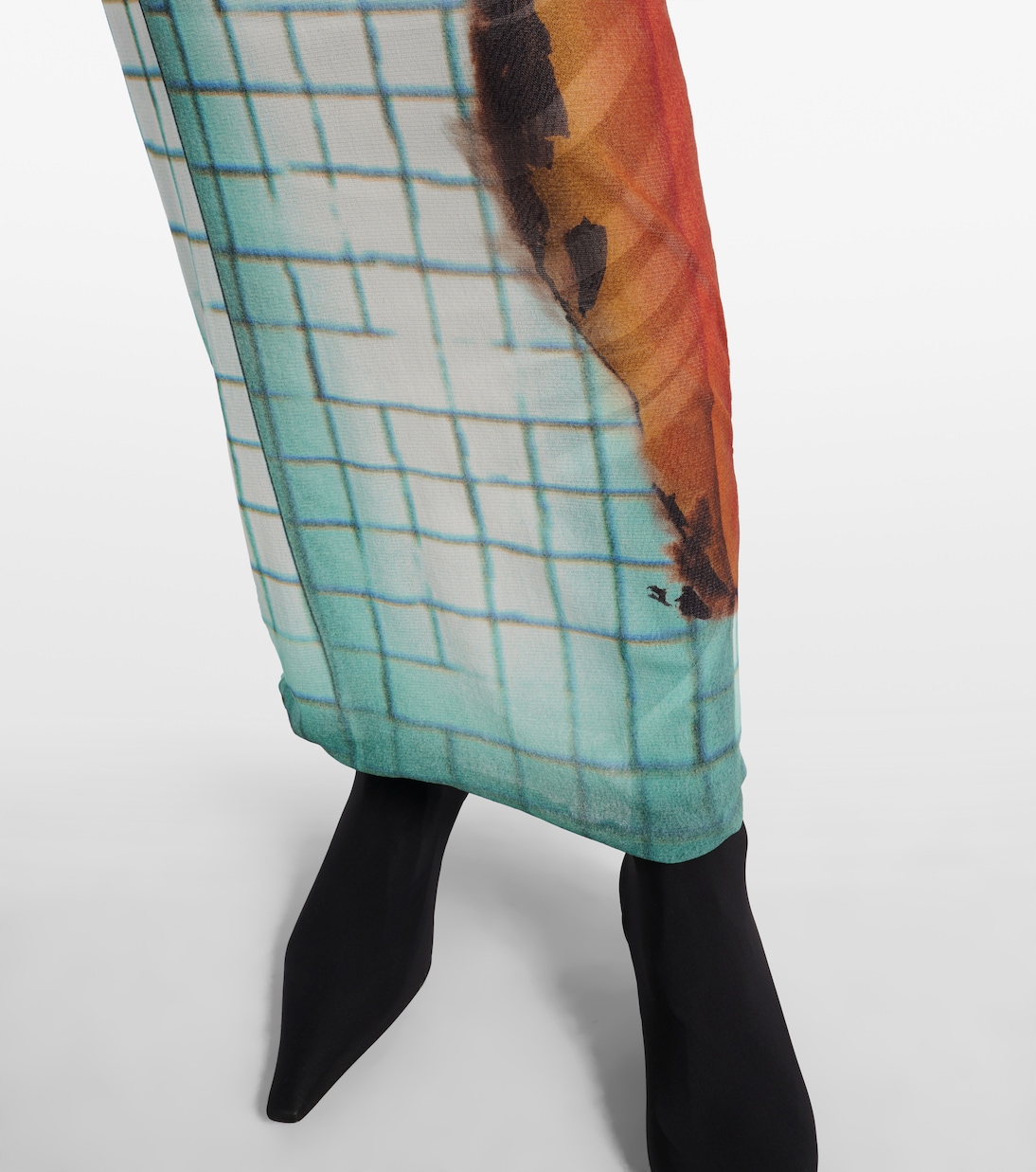 Fire tulle maxi skirt | Jean Paul Gaultier