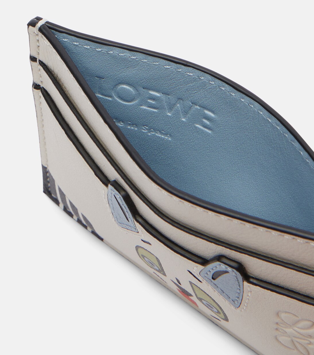x Louis Wain Cats leather card holder | Loewe
