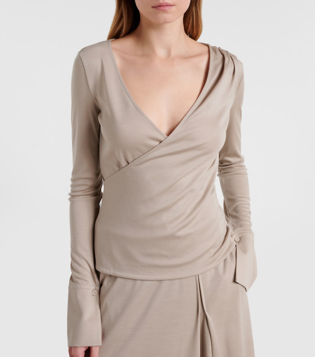 Top envolvente Adagio de lana virgen | Max Mara